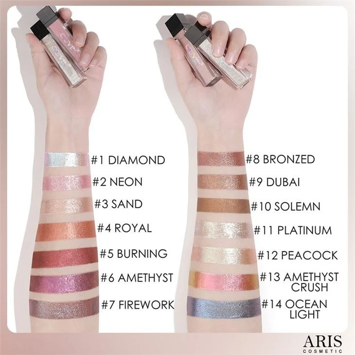 Shimmer Metallic Eyeshadow Liquid Long Lasting Effect Waterproof Shiny Eyeshadow Pencil Eye Makeup